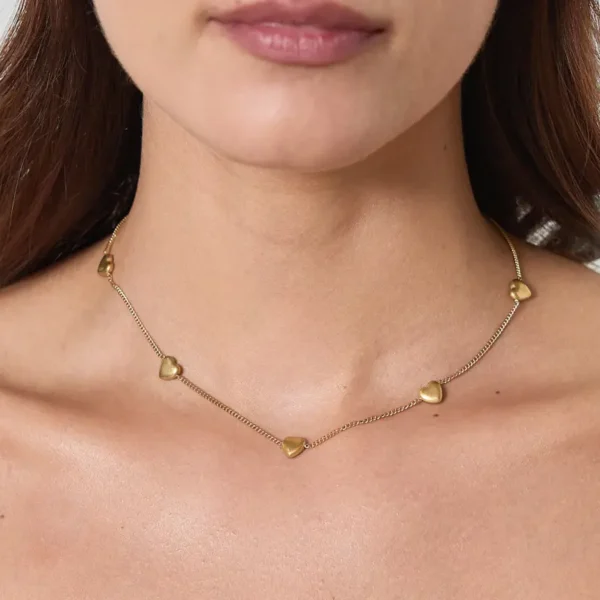 1a2730111c8d29fce371f6853f47cadb887d38d464f7bf5f5ef7727286c69a8f Μενταγιόν Από Ανοξείδωτο Ατσάλι με Καρδιές - Gold