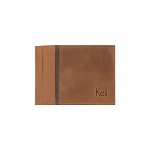30105ecd7c6091c30123c73baa2513dcd1a749367ae2146f40f73d596eefbb36 Ανδρικό Πορτοφόλι Kaili Mood από Γνήσιο Δέρμα Full-Grain - Καφέ