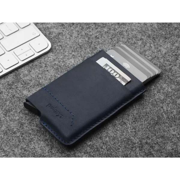Δερμάτινο Card Holder Pularys - Μπλε