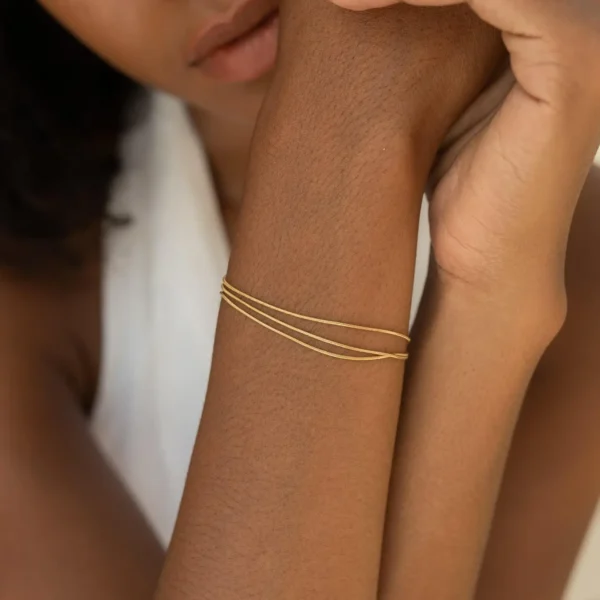 72a13af435d0a286e4f1812bd1ef2cad729839dcc945873e1b75696cae9dcd93 Γυναικείο Βραχιόλι Πολλαπλών Στρώσεων Από Ανοξείδωτο Ατσάλι - Gold