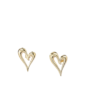 PRODUCT IMAGE EARRINGS Σκουλαρίκια Από Ανοξείδωτο Ατσάλι σε Σχήμα Καρδιάς - Gold