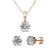 d76297767ba4cab0578e347f125bbf03b4ce034ff1ef40b628d105f9a629afab Σετ Rose Gold Μενταγιόν - Σκουλαρίκια