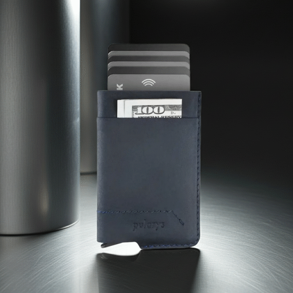 Δερμάτινο Card Holder Pularys - Μπλε