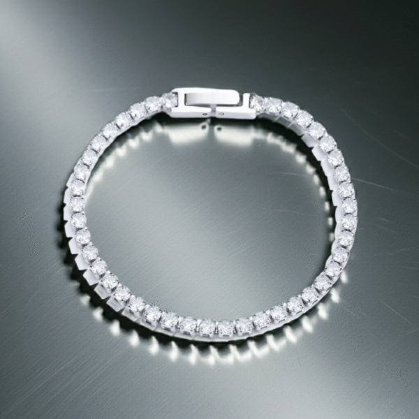 -edited_2(42) Λεπτό Ασημί Βραχιόλι με Στρας