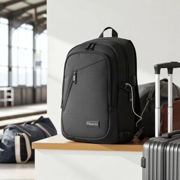 Σακίδιο Πλάτης 20L Laptop 15,6” Mancro - Μαύρο
