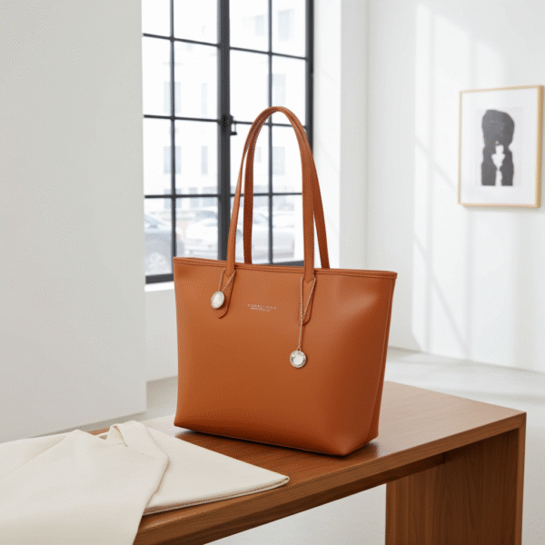 Γυναικεία Τσάντα Ώμου Shopper Pierre Loues - Καφέ