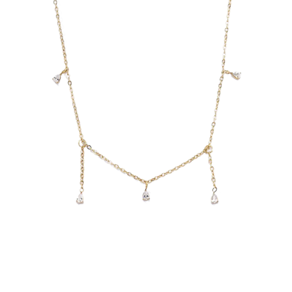 product_image064 Μενταγιόν Από Ανοξείδωτο Ατσάλι με Κρύσταλλα - Gold