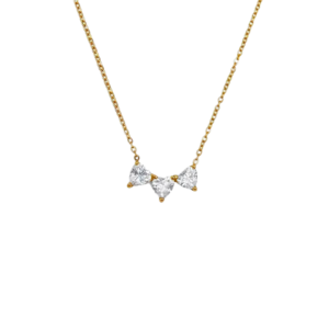 product_image076 Μενταγιόν Από Ανοξείδωτο Ατσάλι με 3 Κρύσταλλα - Gold