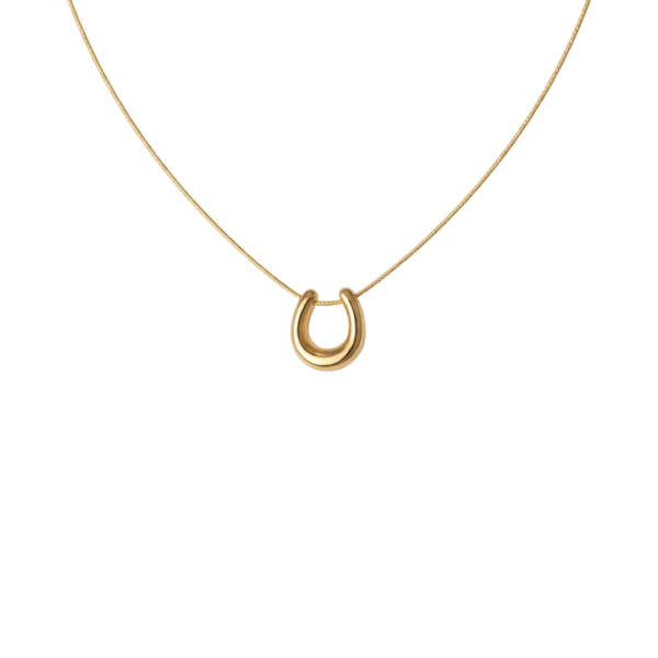 Μενταγιόν Από Ανοξείδωτο Ατσάλι με Πέταλο - Gold