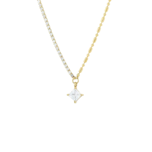 Μενταγιόν Από Ανοξείδωτο Ατσάλι με Στρας και Κρύσταλλο - Gold