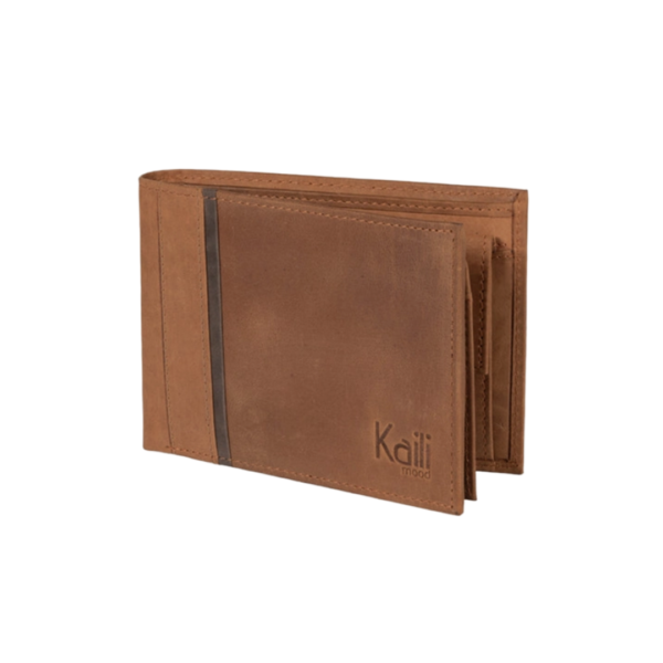 product_image17 Ανδρικό Πορτοφόλι Kaili Mood από Γνήσιο Δέρμα Full-Grain - Καφέ