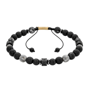 Ρυθμιζόμενο Βραχιόλι με Φυσική Πέτρα