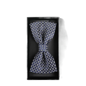 product_image87 Σετ Παπιγιόν και Μαντηλάκι Τσέπης - Σκούρο Μπλε με Σχέδιο