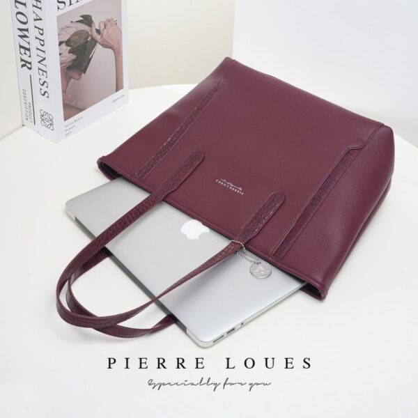 Γυναικεία Τσάντα Ώμου Shopper Pierre Loues PL914-105 - Μπορντό