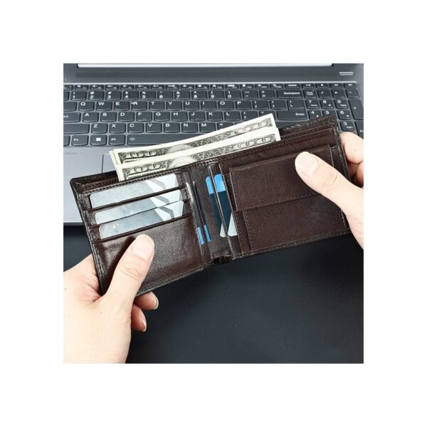 Ανδρικό Δερμάτινο Πορτοφόλι Cardinal  - Καφέ