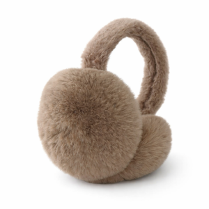 Χειμερινά Earmuffs με Συνθετική Γούνα - Καφέ