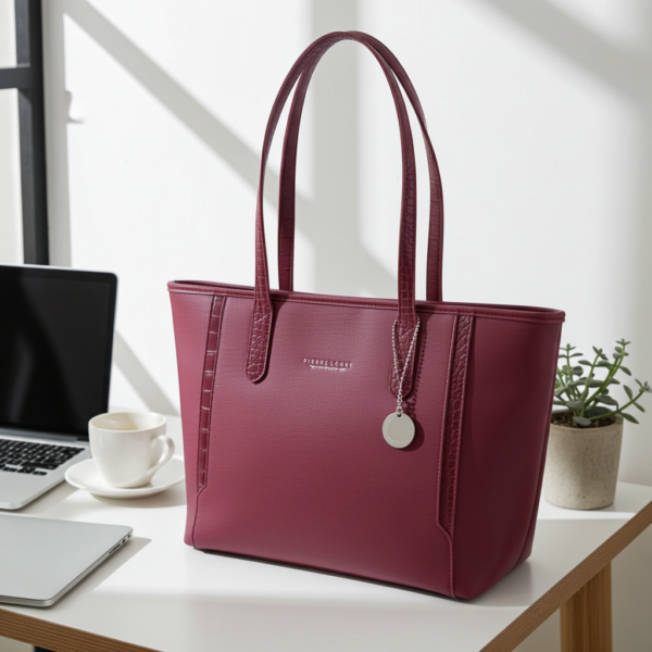 Γυναικεία Τσάντα Ώμου Shopper Pierre Loues PL914-105 - Μπορντό