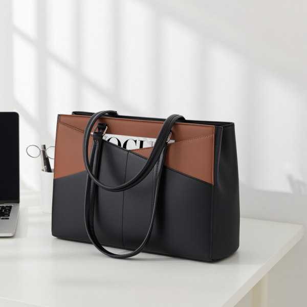 Γυναικεία Τσάντα Ώμου Φορητού Υπολογιστή 15,6'' Lovevook WB1476 - Μαύρο / Καφέ