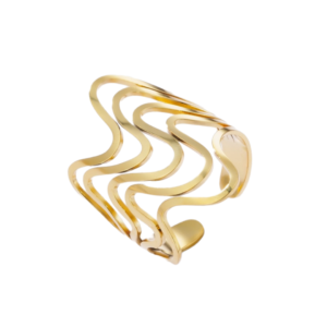 product_image028 Δαχτυλίδι Από Ανοξείδωτο Ατσάλι με Κύματα - Gold