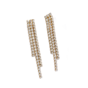 product_image037 Κρεμαστά Σκουλαρίκια Από Ανοξείδωτο Ατσάλι με Κρυστάλλους - Gold