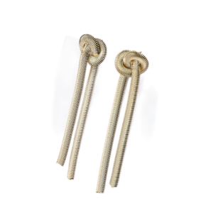 product_image049 Κρεμαστά Σκουλαρίκια Από Ανοξείδωτο Ατσάλι με Κόμπους - Gold