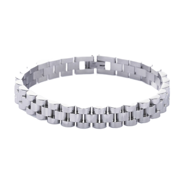 Ανδρικό Βραχιόλι από Ανοξείδωτο Ατσάλι - Ασημί