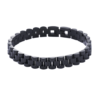 Ανδρικό Βραχιόλι από Ανοξείδωτο Ατσάλι - Μαύρο