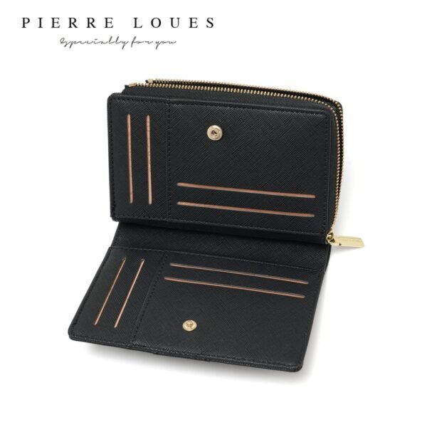 Γυναικείο Μικρό Πορτοφόλι Saffiano Pierre Loues - Μαύρο