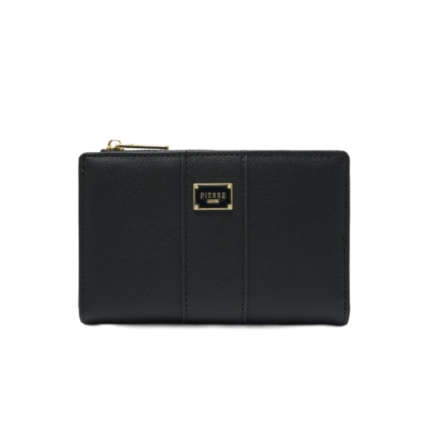 Γυναικείο Μικρό Πορτοφόλι Saffiano Pierre Loues - Μαύρο