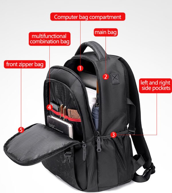 Σακίδιο Golden Wolf GB00433 - Μαύρο