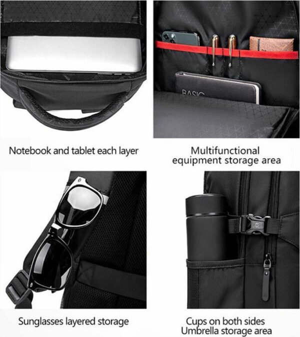 Σακίδιο Golden Wolf GB00433 - Μαύρο