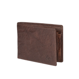 22 Ανδρικό Πορτοφόλι Kaili Mood Από Γνήσιο Δέρμα Full-Grain - Καφέ