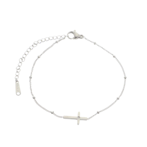 product_image014 Βραχιόλι Από Ανοξείδωτο Ατσάλι Με Σταυρό - Silver