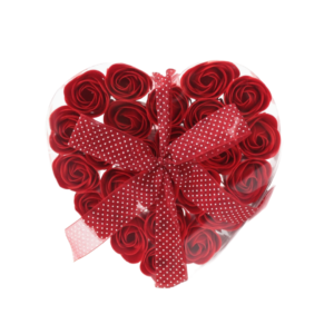 Σετ Αρωματικά Σαπούνια Τριαντάφυλλο σε Σχήμα Καρδιάς