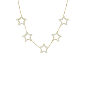 product_image088 Μενταγιόν Από Ανοξείδωτο Ατσάλι με Αστέρια και Στρας - Gold