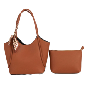 Σετ Τσάντα Ώμου με Νεσεσέρ BagToBag XY-37006 - Καφέ