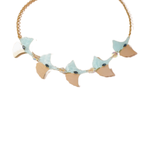 Μενταγιόν Από Ανοξείδωτο Ατσάλι Με Σχέδιο Φύλλων - Gold