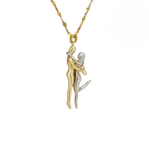 product_image Μενταγιόν Από Ανοξείδωτο Ατσάλι Αγκαλιά - Gold