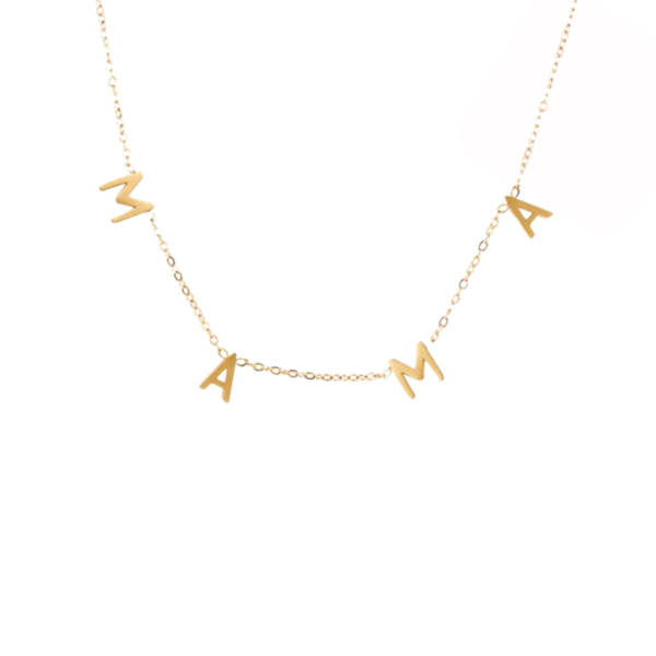 Μενταγιόν Από Ανοξείδωτο Ατσάλι ''MAMA'' - Gold