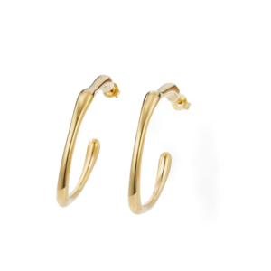 product_image Σκουλαρίκια Κρίκοι Από Ανοξείδωτο Ατσάλι - Gold