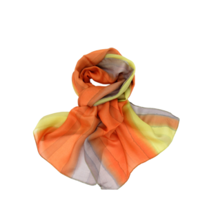 Γυναικείο Μεταξωτό Φουλάρι - Πορτοκαλί