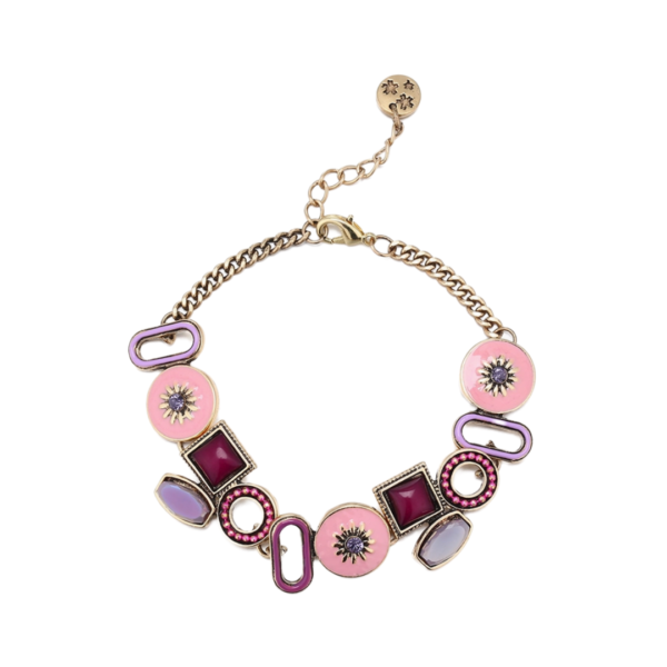 Βραχιόλι Με Γεωμετρικά Σχήματα - Gold