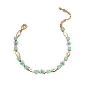 product_image Βραχιόλι Με Λουλούδια και Πετράδια - Gold