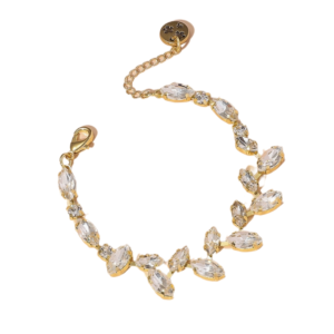 product_image Βραχιόλι Με Λευκούς Κρυστάλλους - Gold