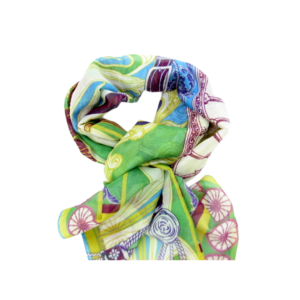 Γυναικείο Φουλάρι - Πράσινο με Σχέδιο