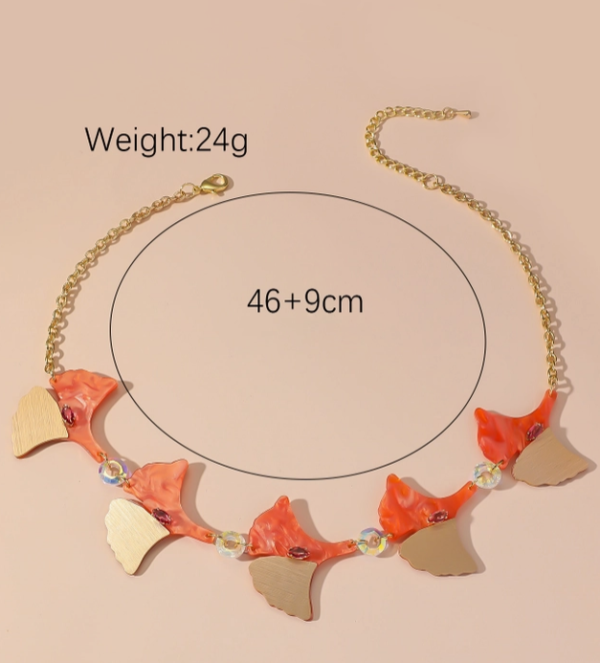 Μενταγιόν Από Ανοξείδωτο Ατσάλι Με Σχέδιο Φύλλων - Gold