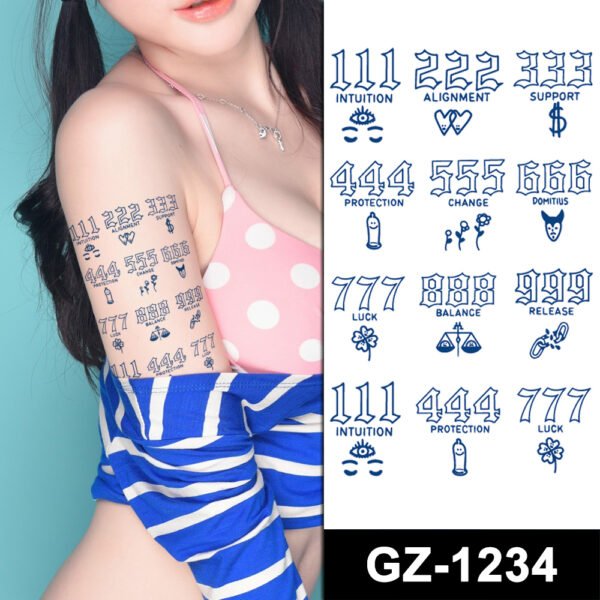 Σετ 12 Ημιμόνιμα Τατουάζ GZ-1234 (TATTOO PACK)