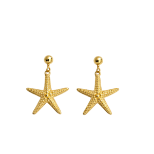 product_image Κρεμαστά Σκουλαρίκια Αστερίες - Gold